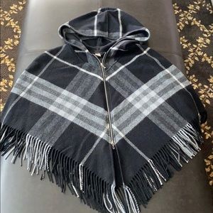 Burberry Cashmere and Merino Wool Hooded Cape